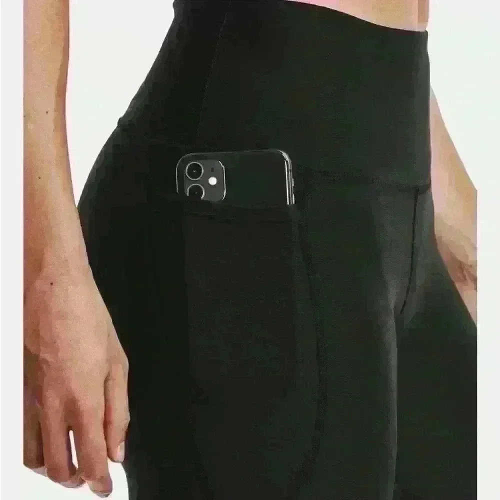 NWT Under Armour Women's No-Slip Waistband Compression High Rise Ankle Leggings - Picture 3 of 8